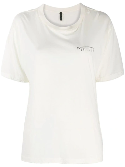 Shop Ben Taverniti Unravel Project Logo T-shirt In White