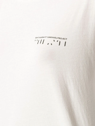 Shop Ben Taverniti Unravel Project Logo T-shirt In White