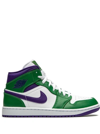 Shop Jordan Air  1 Mid "incredible Hulk" Sneakers In Green