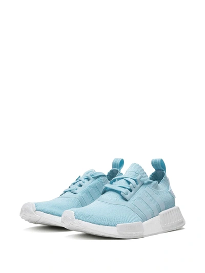 Shop Adidas Originals Nmd_r1 Primknit Sneakers In Blue