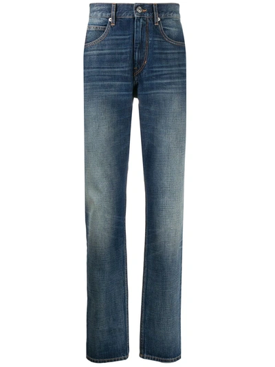 Shop Isabel Marant Faded Straight Leg Jeans In Blue