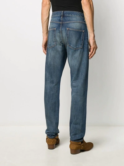 Shop Isabel Marant Faded Straight Leg Jeans In Blue