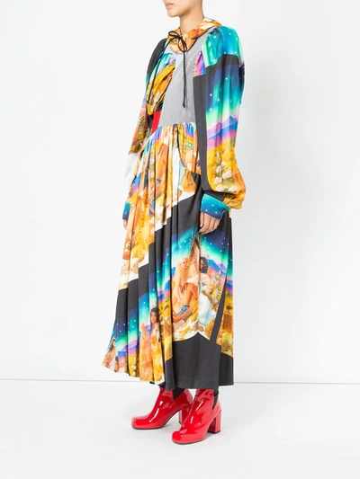 Shop Aalto Printed Dress In Multicolour