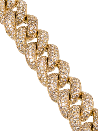 Shay Yellow Gold Essential Link Bracelet With White Diamonds In Gold
