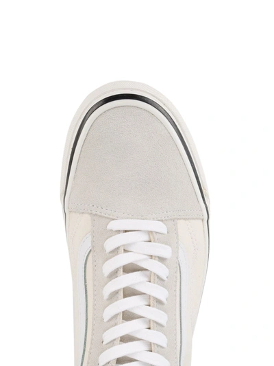 Vans Old Skool Leather-trimmed Canvas And Suede Sneakers In Neutrals