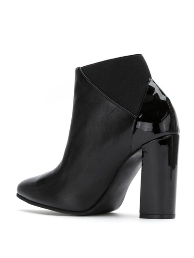 Shop Studio Chofakian Leather Ankle Boots In Black