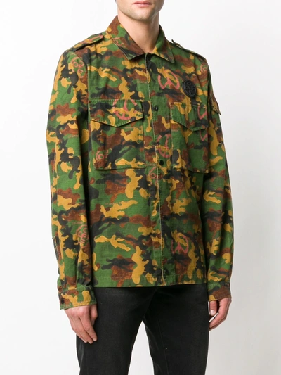 Off-white Logo Camo Canvas Jacket & Padded Jacket In Camouflage