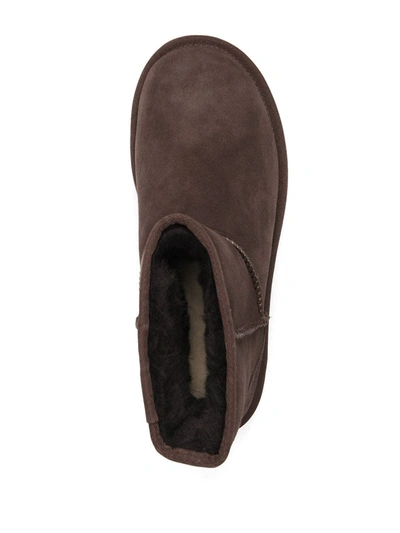 Ugg Dark Brown Classic Mini Boots In Brown