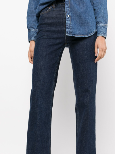 Shop Re/done Comfort Stretch 70s Bootcut Jeans In Blue