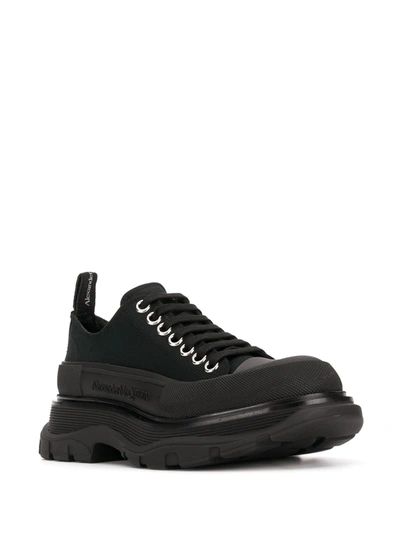 Shop Alexander Mcqueen Tread Sole Hybrid Sneakers In Black