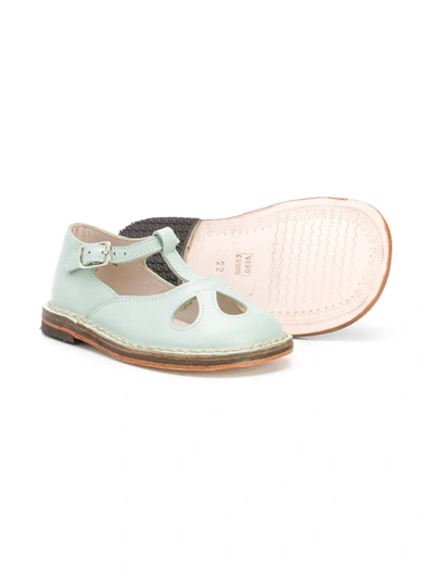 Shop Pèpè Lucy Cut-out Sandals In Blue