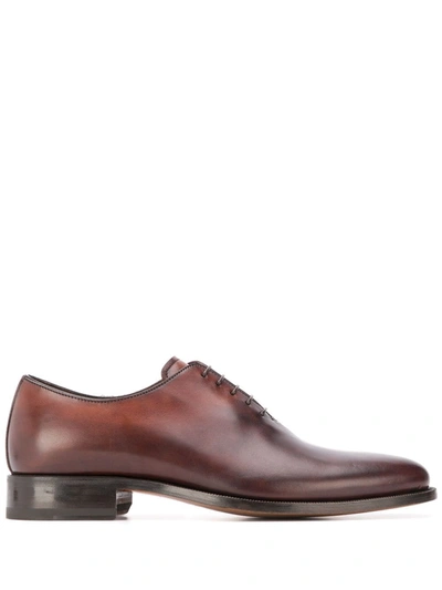 Shop Scarosso Gianluca Lace-up Oxford Shoes In Brown