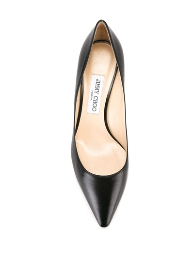Jimmy Choo Pointed Toe Stiletto Heel Pumps In Black