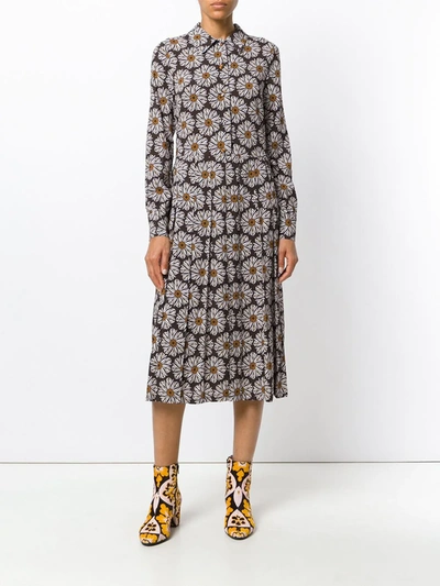 Shop La Doublej Girasoli Shirt Dress In Brown