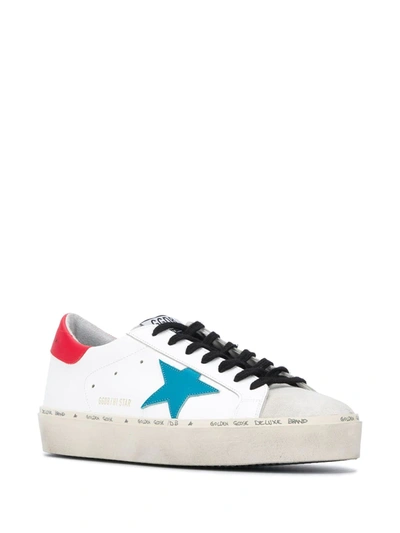 Shop Golden Goose Super-star Leather Sneakers In White