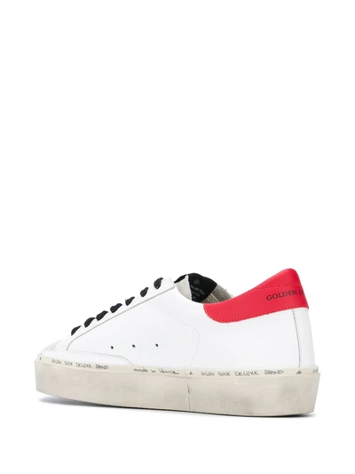 Shop Golden Goose Super-star Leather Sneakers In White