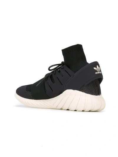 Shop Adidas Originals Tubular Doom Pk Sneakers In Black