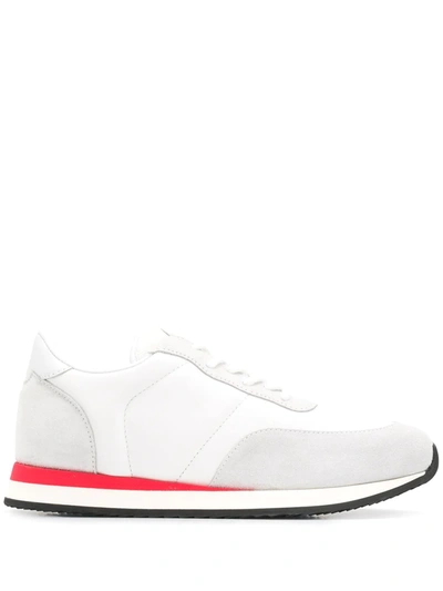 Shop Giuseppe Zanotti Low-top Lace Up Sneakers In White