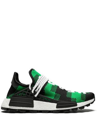 Shop Adidas Originals X Billionaires Boys Club X Pharrell Williams Nmd Hu "plaid Pack/green" Sneakers