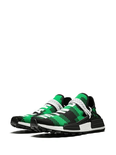 Shop Adidas Originals X Billionaires Boys Club X Pharrell Williams Nmd Hu "plaid Pack/green" Sneakers