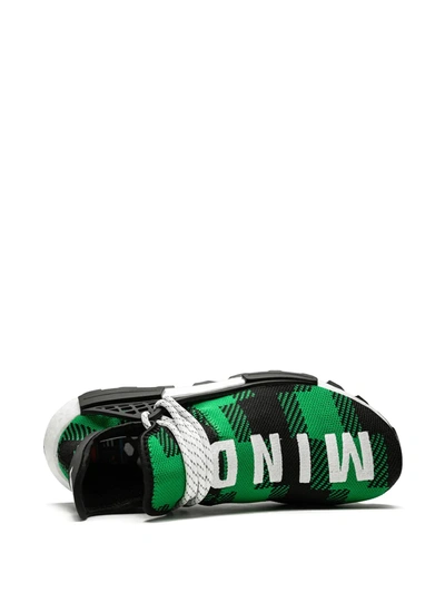 Adidas Originals X Pharrell Williams Nmd Hu Sneakers In Green