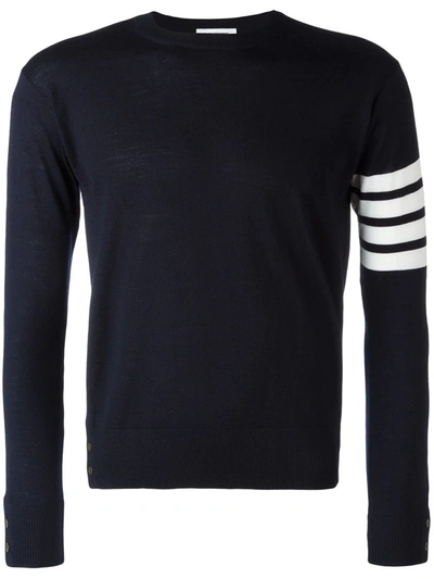 Shop Thom Browne 4-bar Wool Jumper In Blue