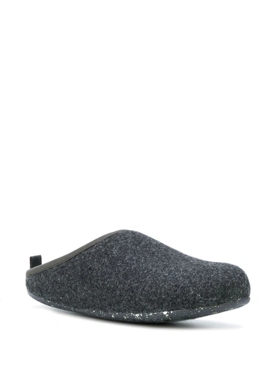 Shop Camper Logo Slip-on Slippers In Grey