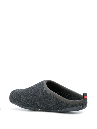 Shop Camper Logo Slip-on Slippers In Grey