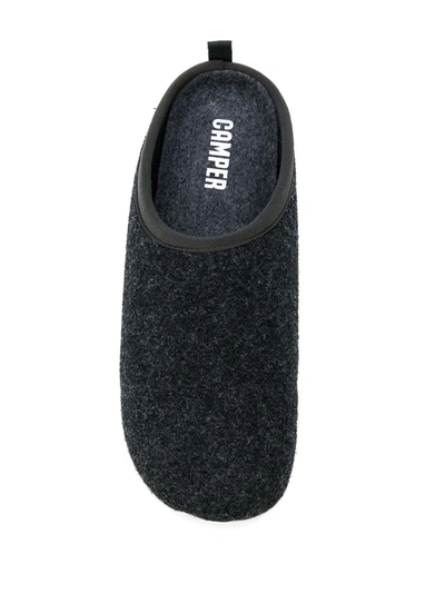 Shop Camper Logo Slip-on Slippers In Grey