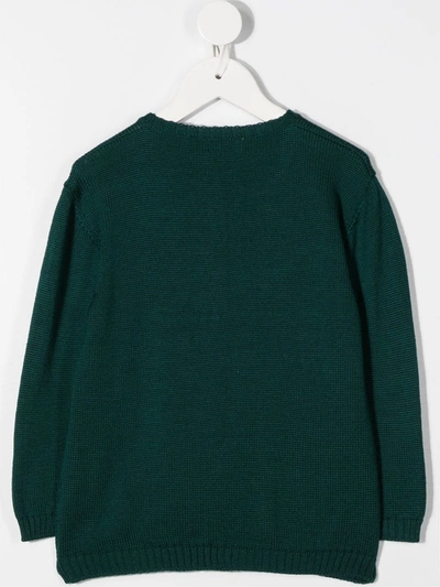 Shop Siola Merino Knit Cardigan In Green