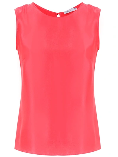 Shop Isolda Shell Silk Top In Pink