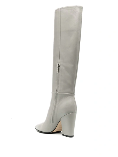 Shop Sergio Rossi Sergio Knee-length Boots In Grey