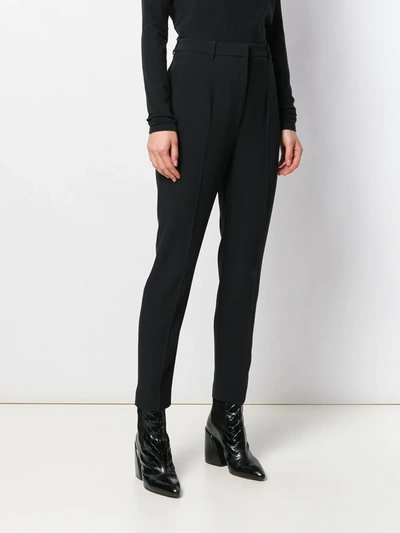 Shop Alexander Mcqueen High-waisted Tailored Trousers In Black