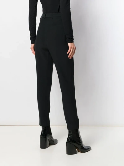 ALEXANDER MCQUEEN HIGH WAISTED TAILORED TROUSERS - 黑色
