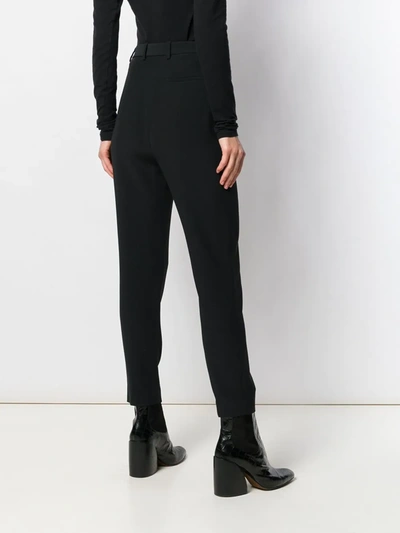 Shop Alexander Mcqueen High-waisted Tailored Trousers In Black