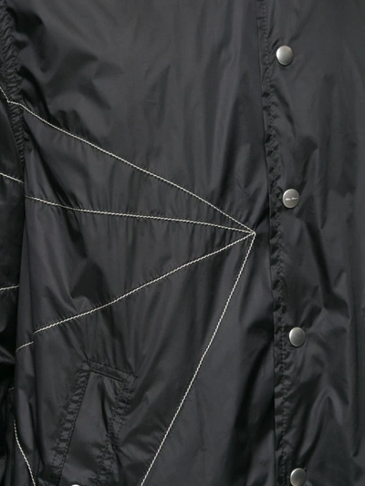 Shop Rick Owens Snapfront Jacket In Black