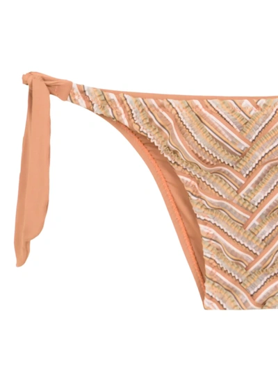 Amir Slama Printed Bikini Top In Neutrals