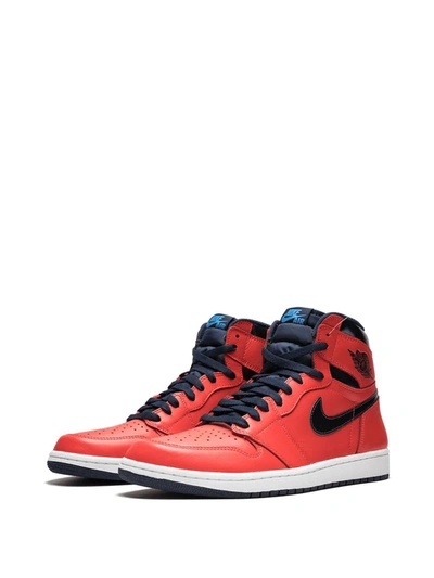 Jordan Air  1 Retro High Og David Letterman In Red