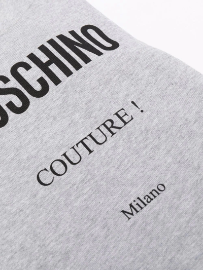 Shop Moschino Logo-print Pet Sweater Vest In Grey