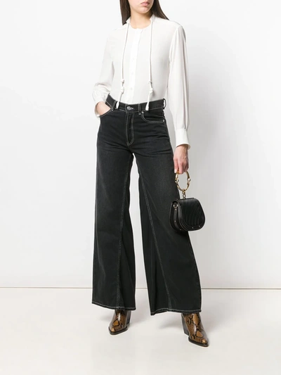 Chloé Drawstring Detail Blouse In White