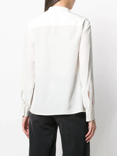 Shop Chloé Drawstring Detail Blouse In White