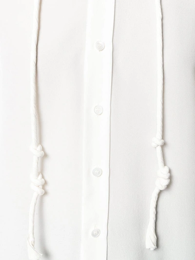 Shop Chloé Drawstring Detail Blouse In White