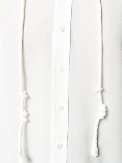Chloé Drawstring Detail Blouse In White