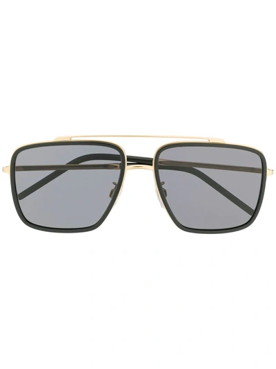 Shop Dolce & Gabbana Oversized Sunglasses In Gold