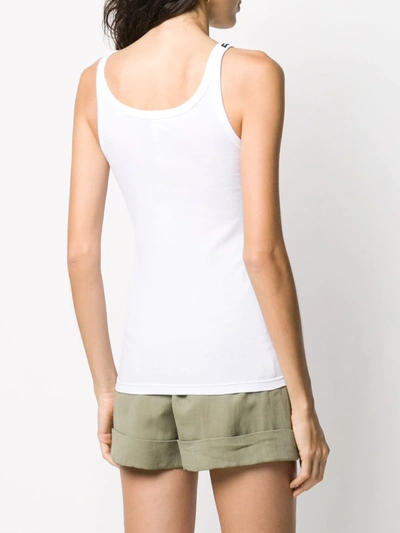 Shop Dolce & Gabbana Racer Back Vest Top In White