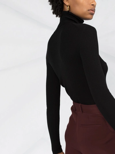 P.a.r.o.s.h Leila Turtleneck Wool Sweater In Black