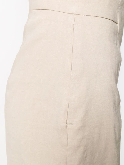 Shop Pinko Flared Trousers In Neutrals