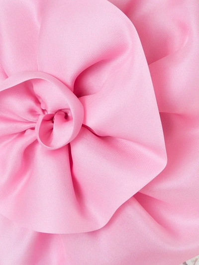Shop Bambah Floral Embellished Silk Organza Top In Pink