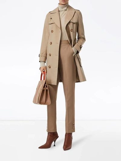 Shop Burberry The Short Islington Trench Coat In Neutrals