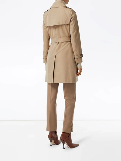 Shop Burberry The Short Islington Trench Coat In Neutrals